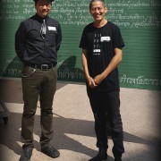 ผมกับเฮียชัย (กลุ่ม I SEE U) จิตอาสาในงาน เคยช่วยงาน พระอาจารย์ประสงค์ ปริปุณฺโณ ร่วมกันมาก่อน
